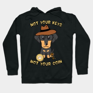 not your keys not your coin dachshund Hoodie